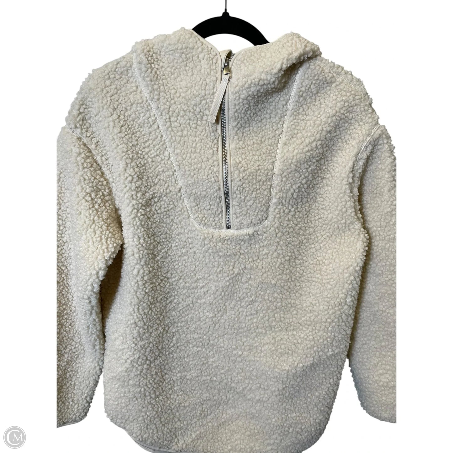 Jacket Faux Fur & Sherpa By H&m In Cream, Size: Xs