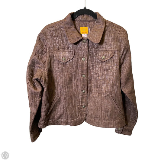 Jacket Other By Ruby Rd In Brown, Size: 14
