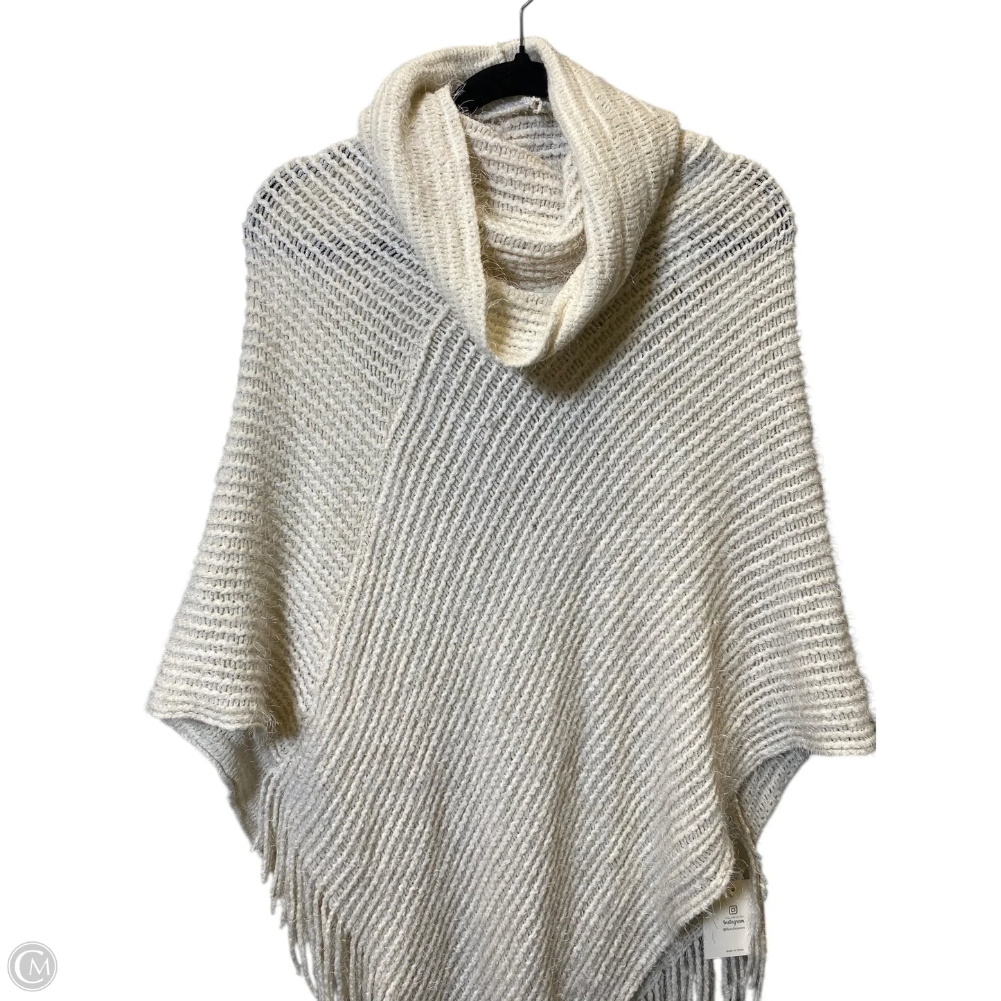 Shawl By Clothes Mentor In Cream, Size: Osfm