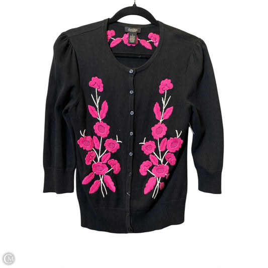 Sweater Cardigan By Peck And Peck In Black, Size: S
