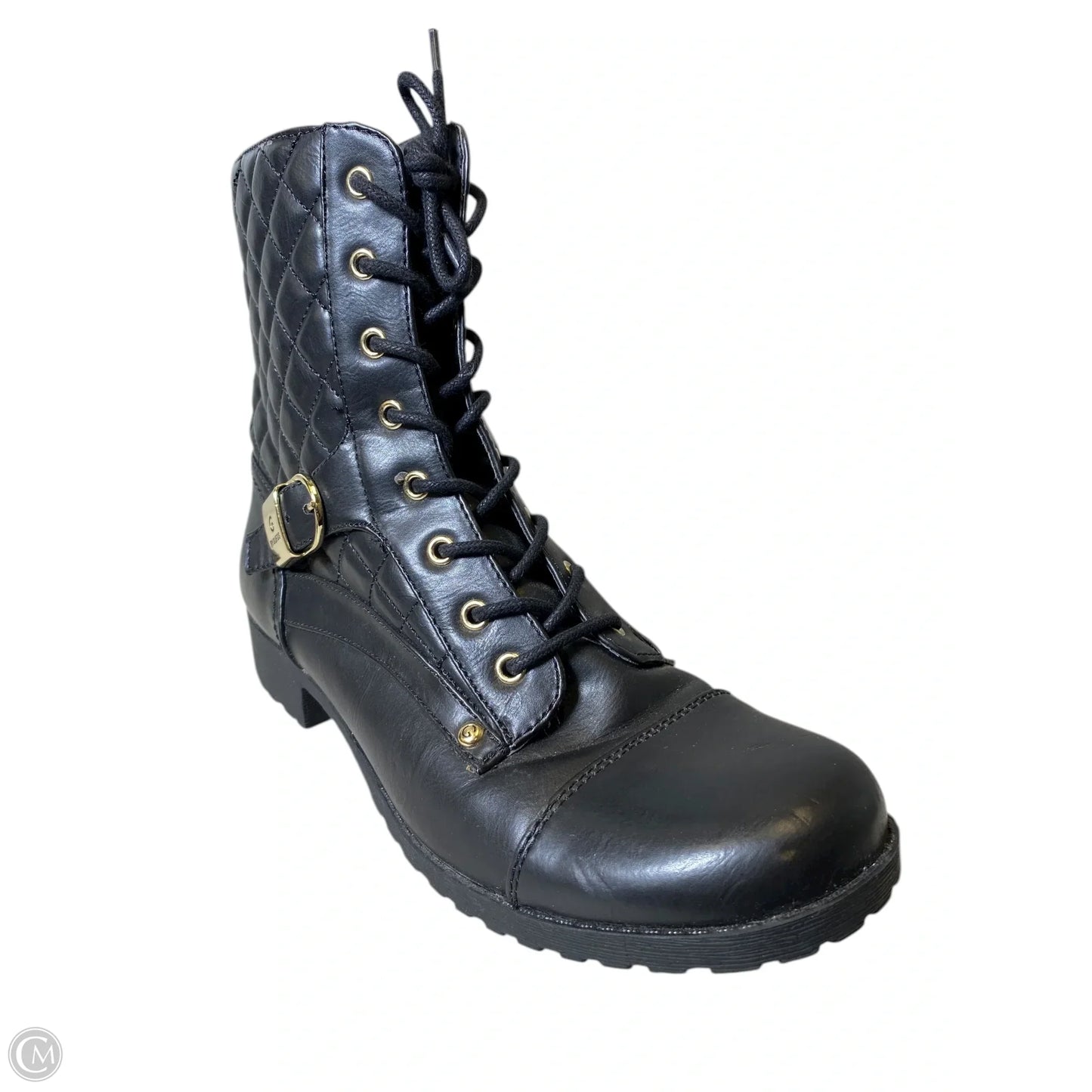 Boots Combat By Guess In Black, Size: 10