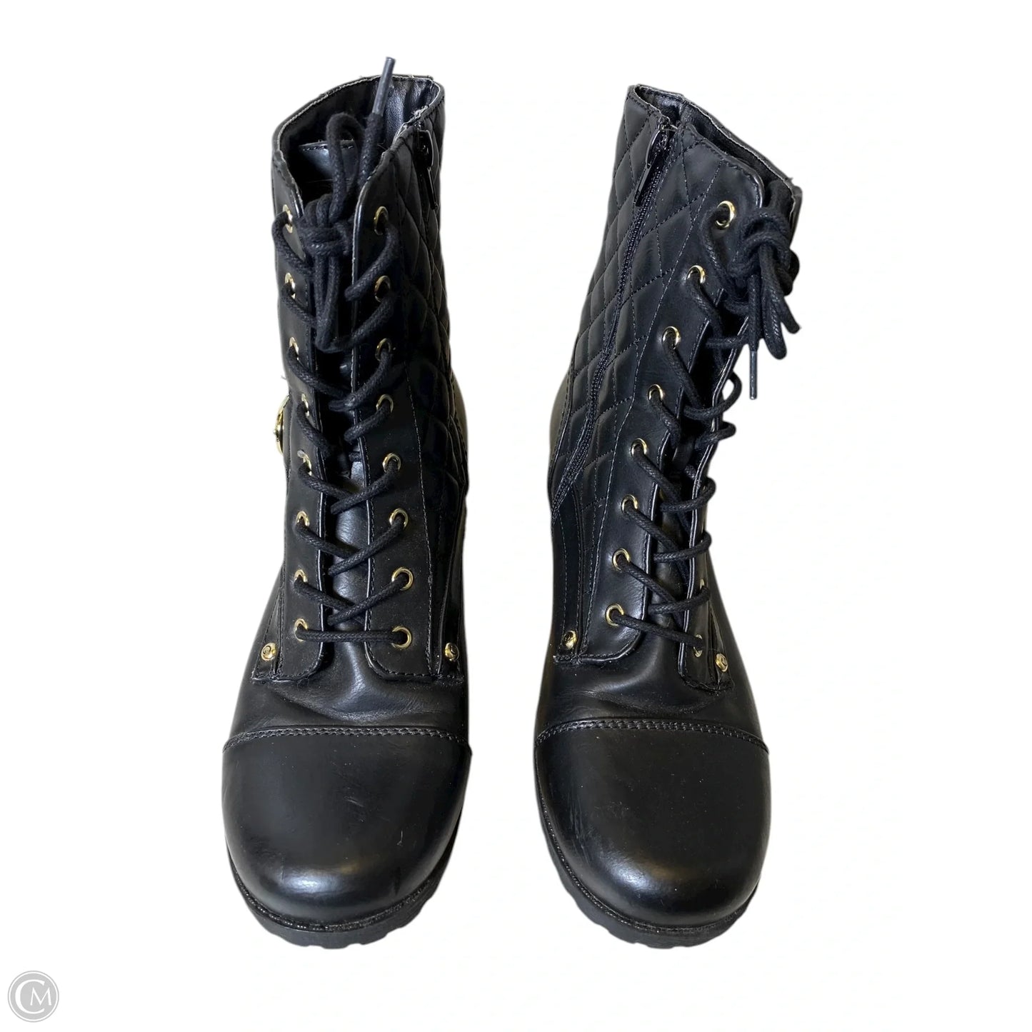 Boots Combat By Guess In Black, Size: 10