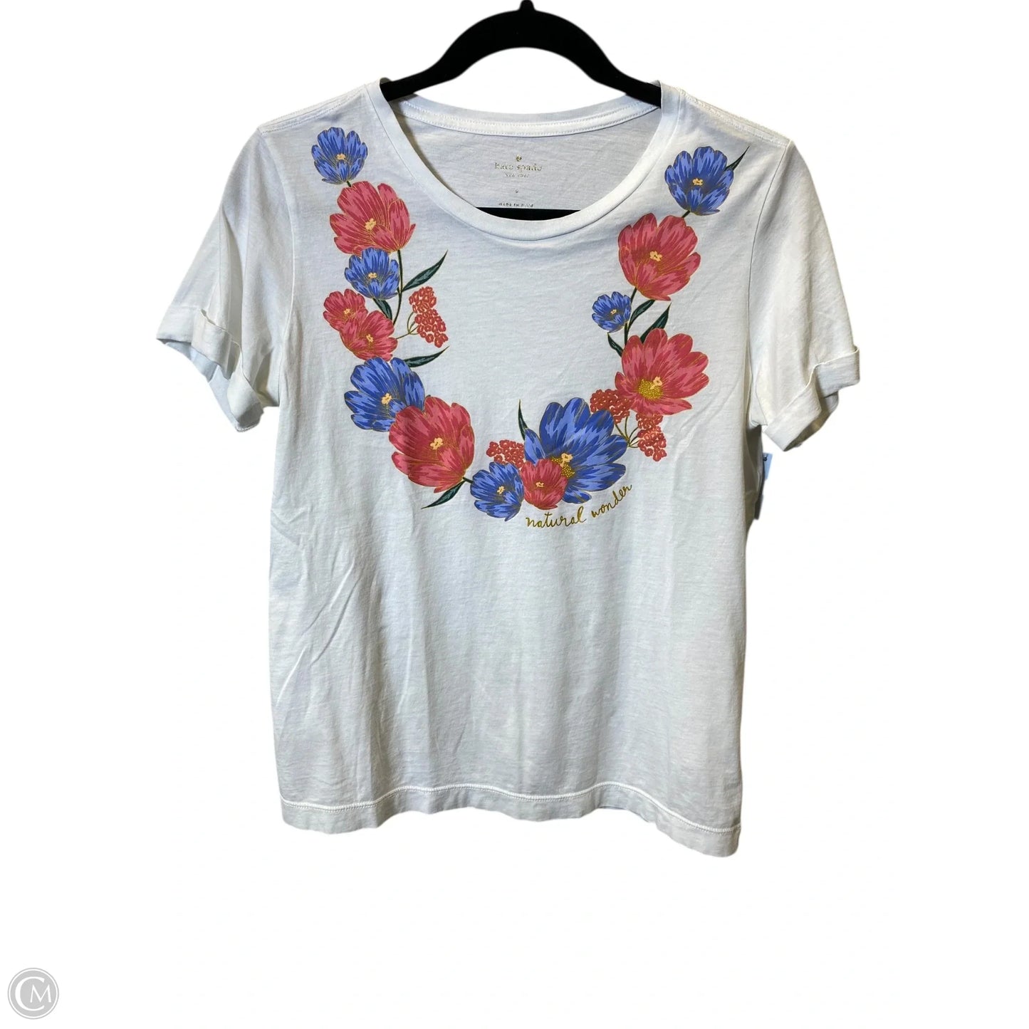 Top Short Sleeve Designer By Kate Spade In Multi-colored, Size: S