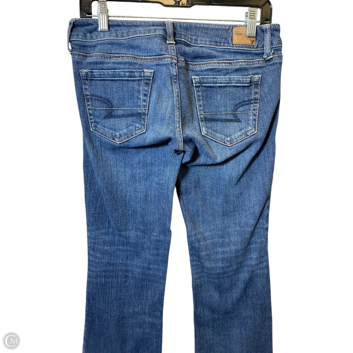 Jeans Boot Cut By American Eagle In Blue Denim, Size: 6