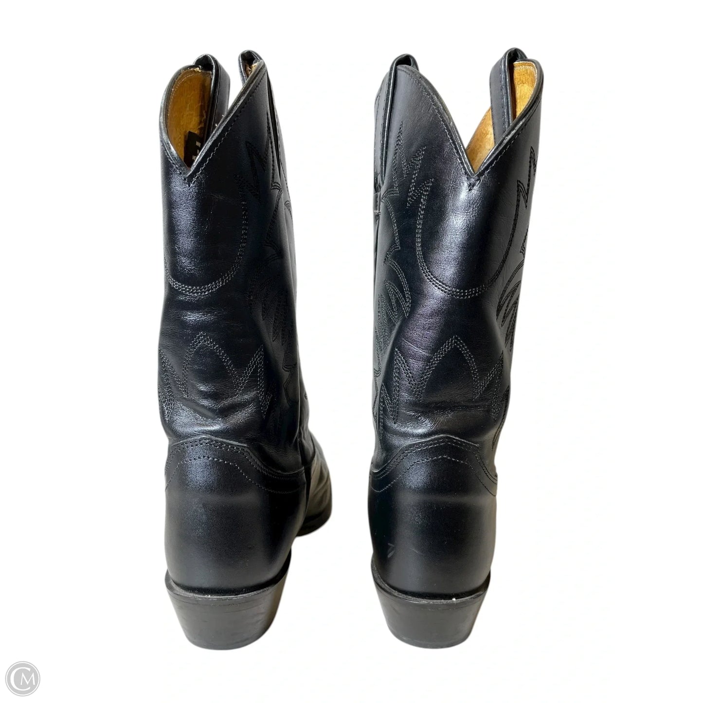 Boots Western By Justin In Black, Size: 8