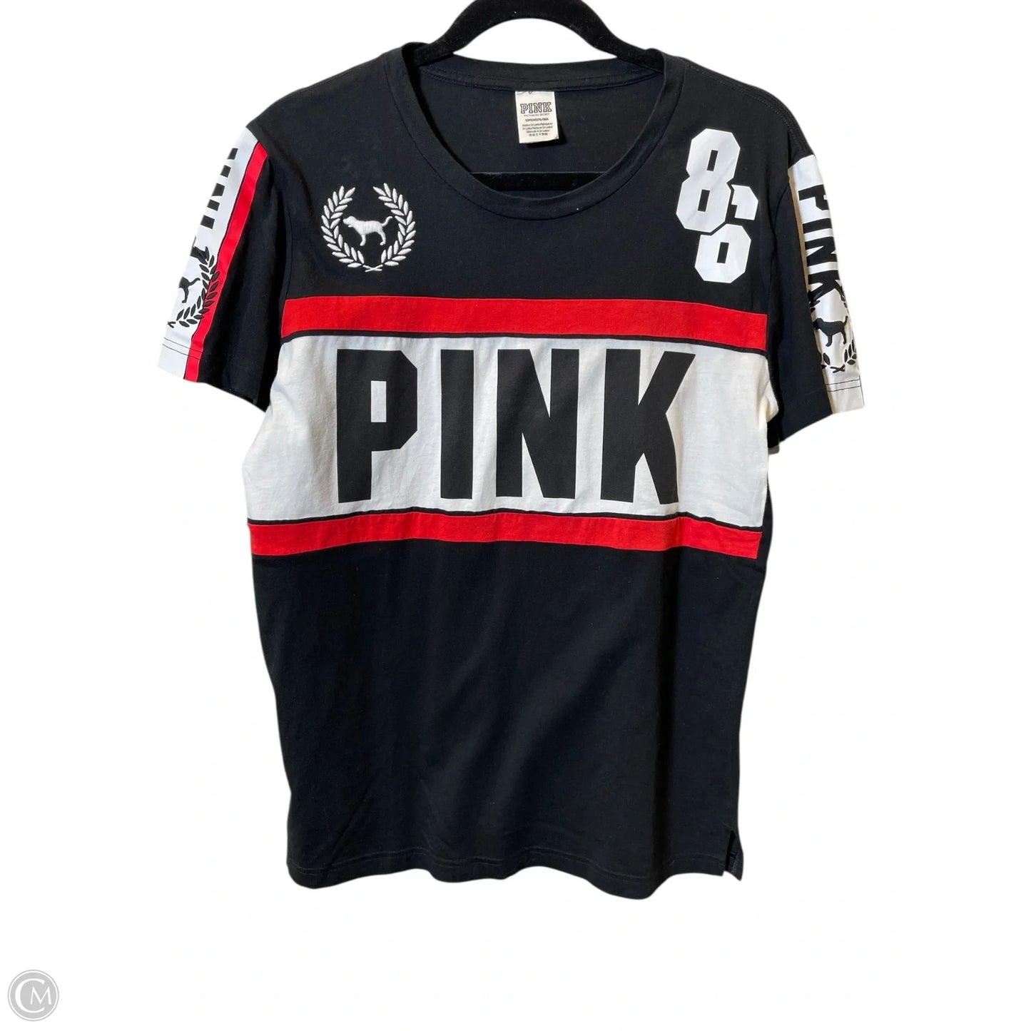 Top Short Sleeve By Pink In Multi-colored, Size: S