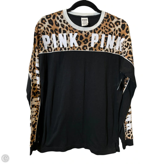 Top Long Sleeve By Pink In Animal Print, Size: S