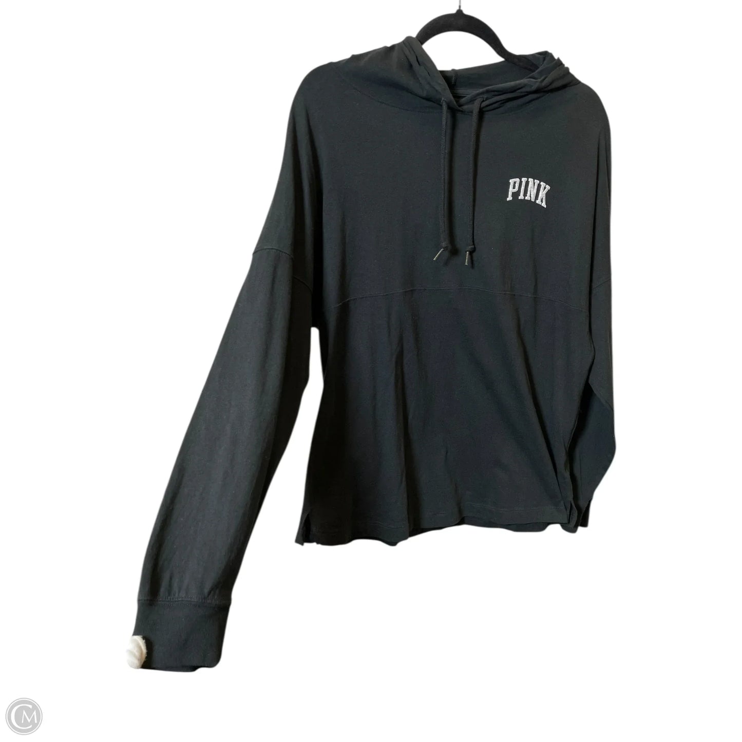 Top Long Sleeve By Pink In Black, Size: S