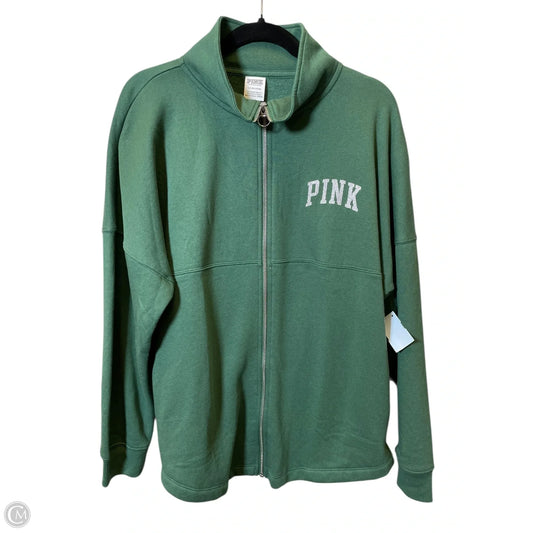 Sweatshirt Crewneck By Pink In Green, Size: S