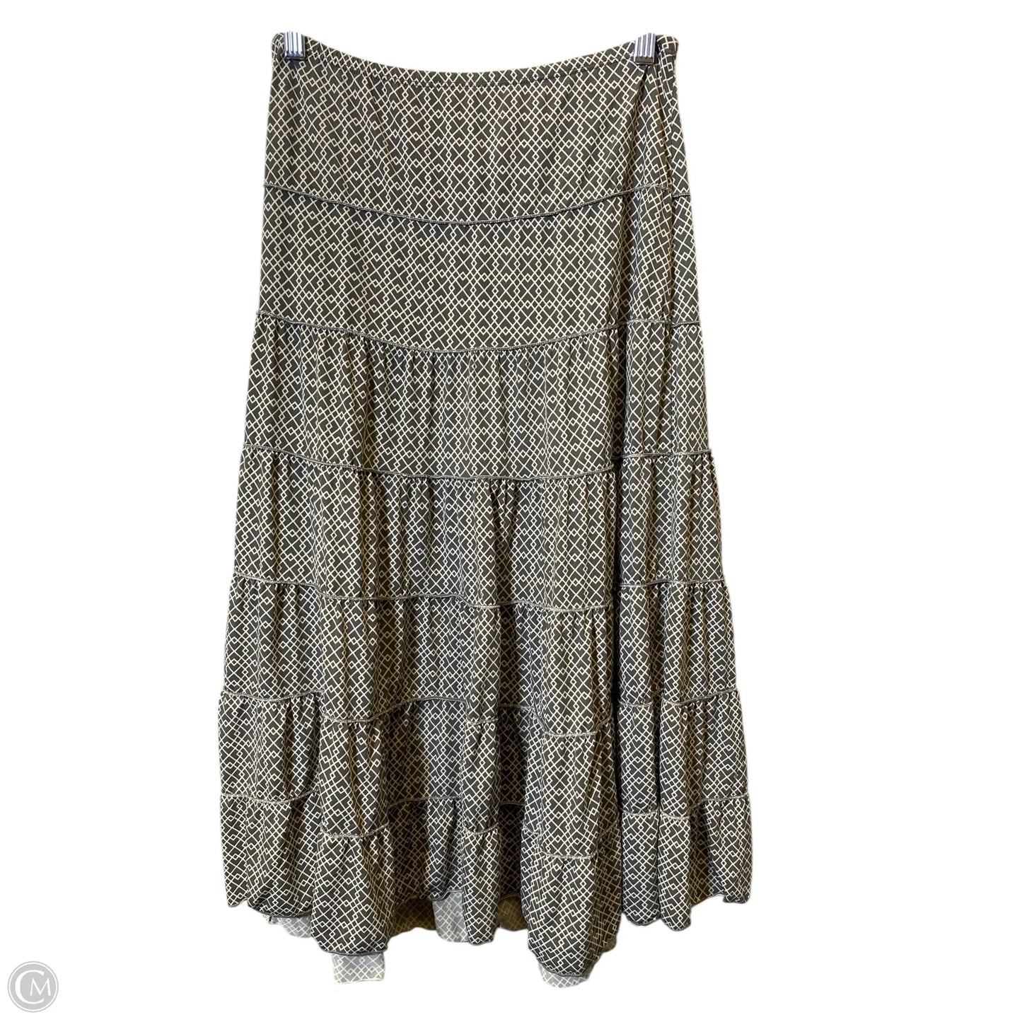 Skirt Maxi By Max Studio In Cream & Grey, Size: S