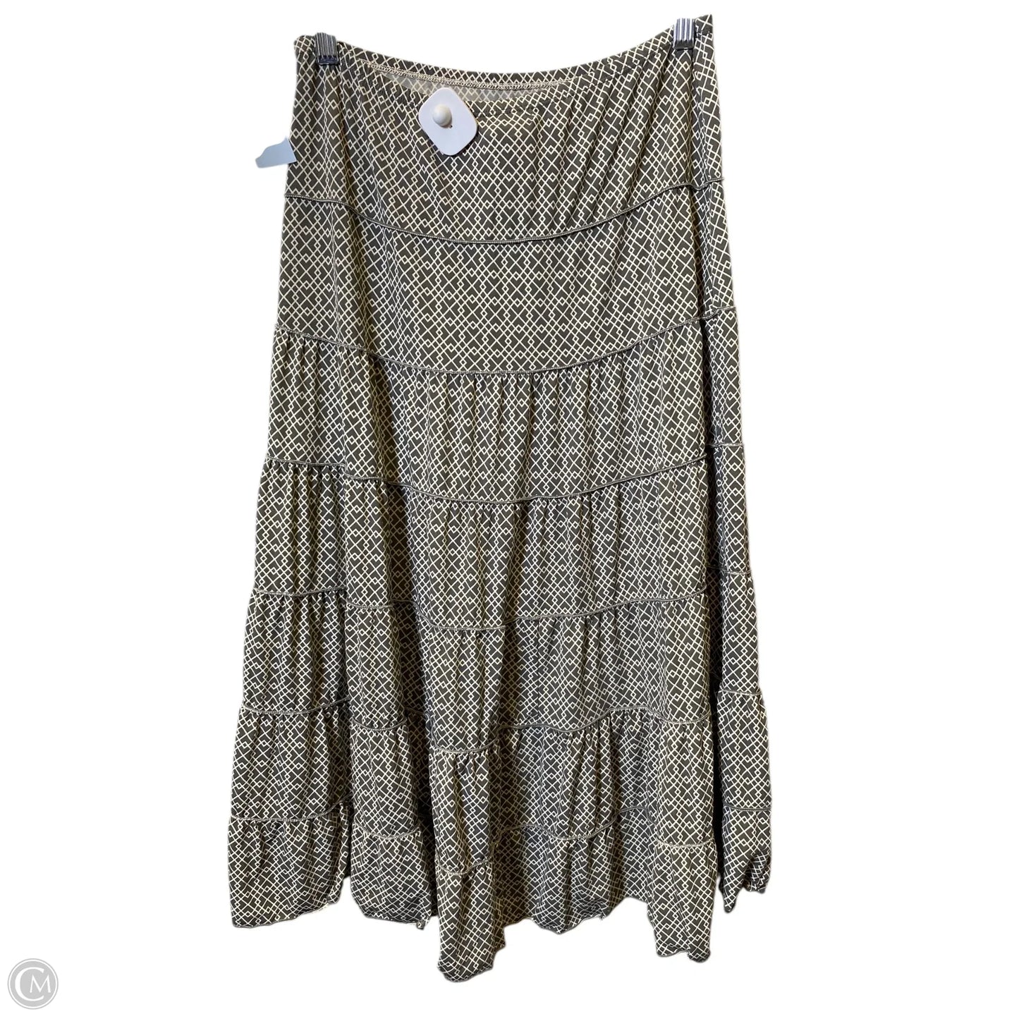 Skirt Maxi By Max Studio In Cream & Grey, Size: S