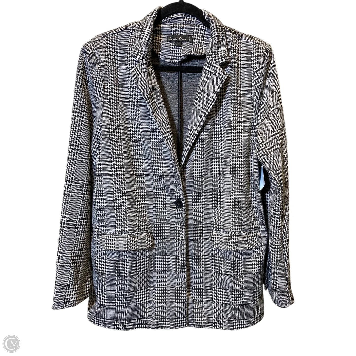 Blazer By Love Tree In Black & White, Size: L