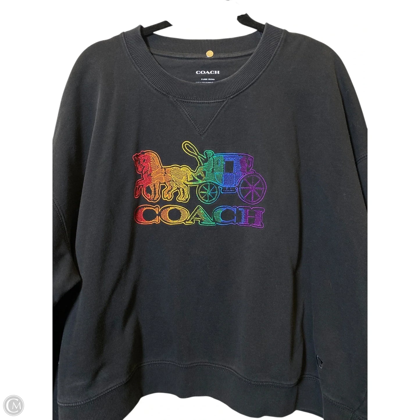 Sweatshirt Designer By Coach In Multi-colored, Size: Xl