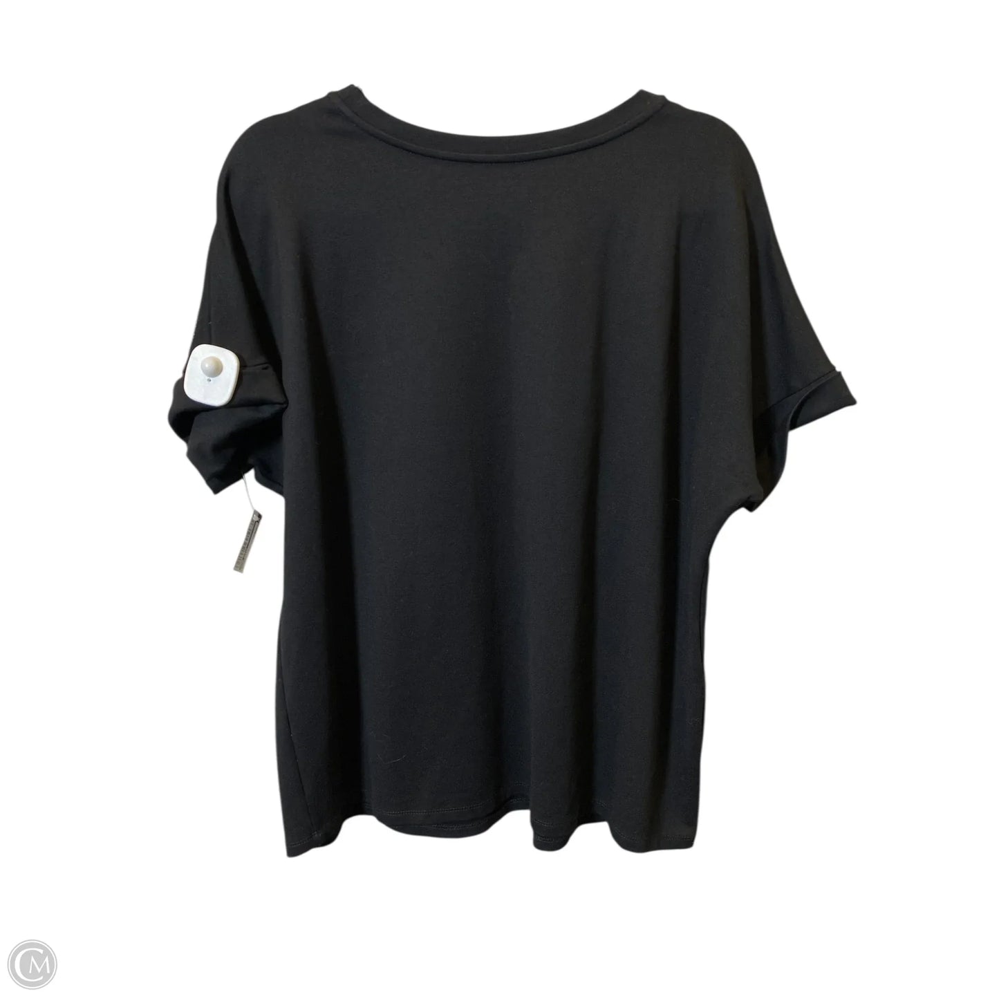 Top Short Sleeve By Anne Klein In Black, Size: Xl