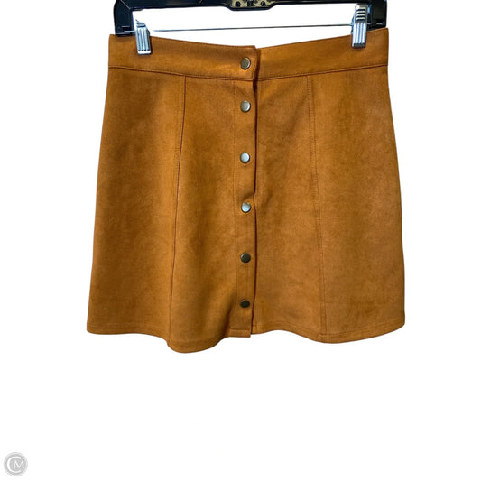 Skirt Midi By Clothes Mentor In Orange, Size: S