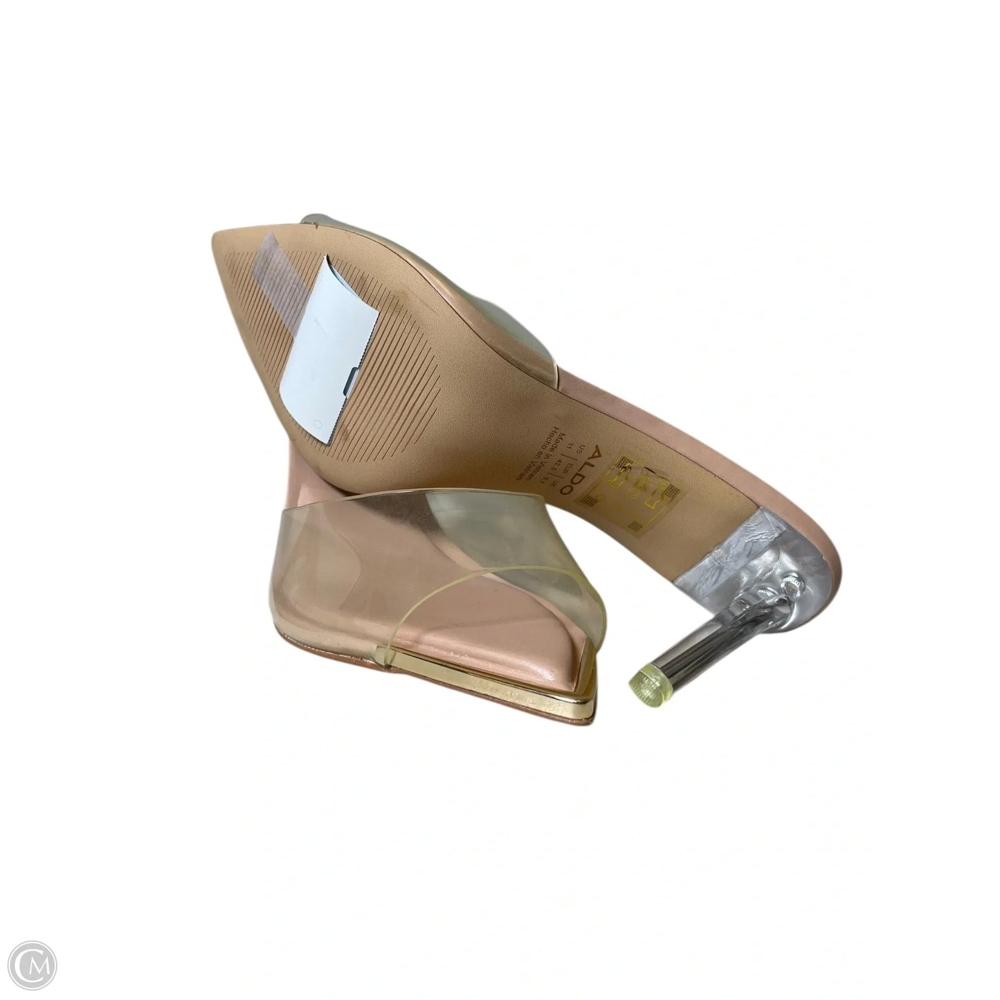 Shoes Heels Kitten By Aldo In Clear, Size: 11