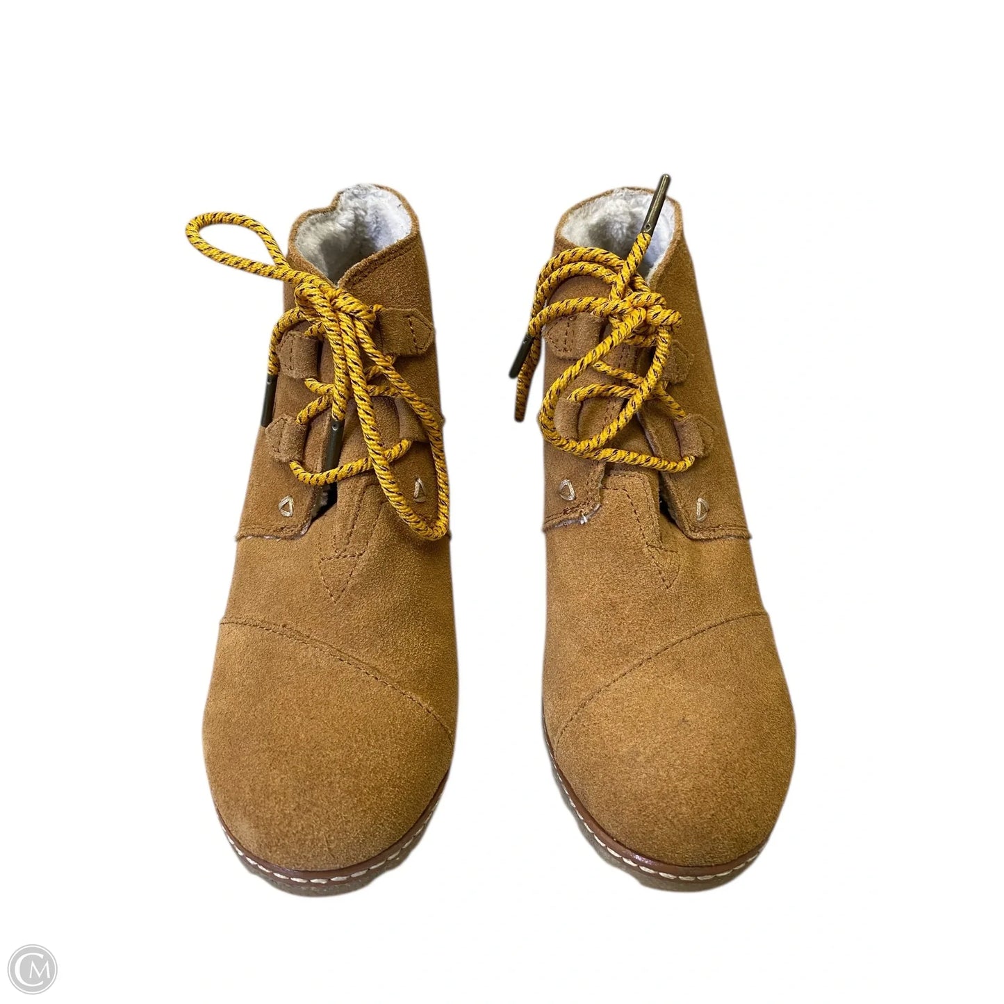 Shoes Heels Wedge By Toms In Brown, Size: 7