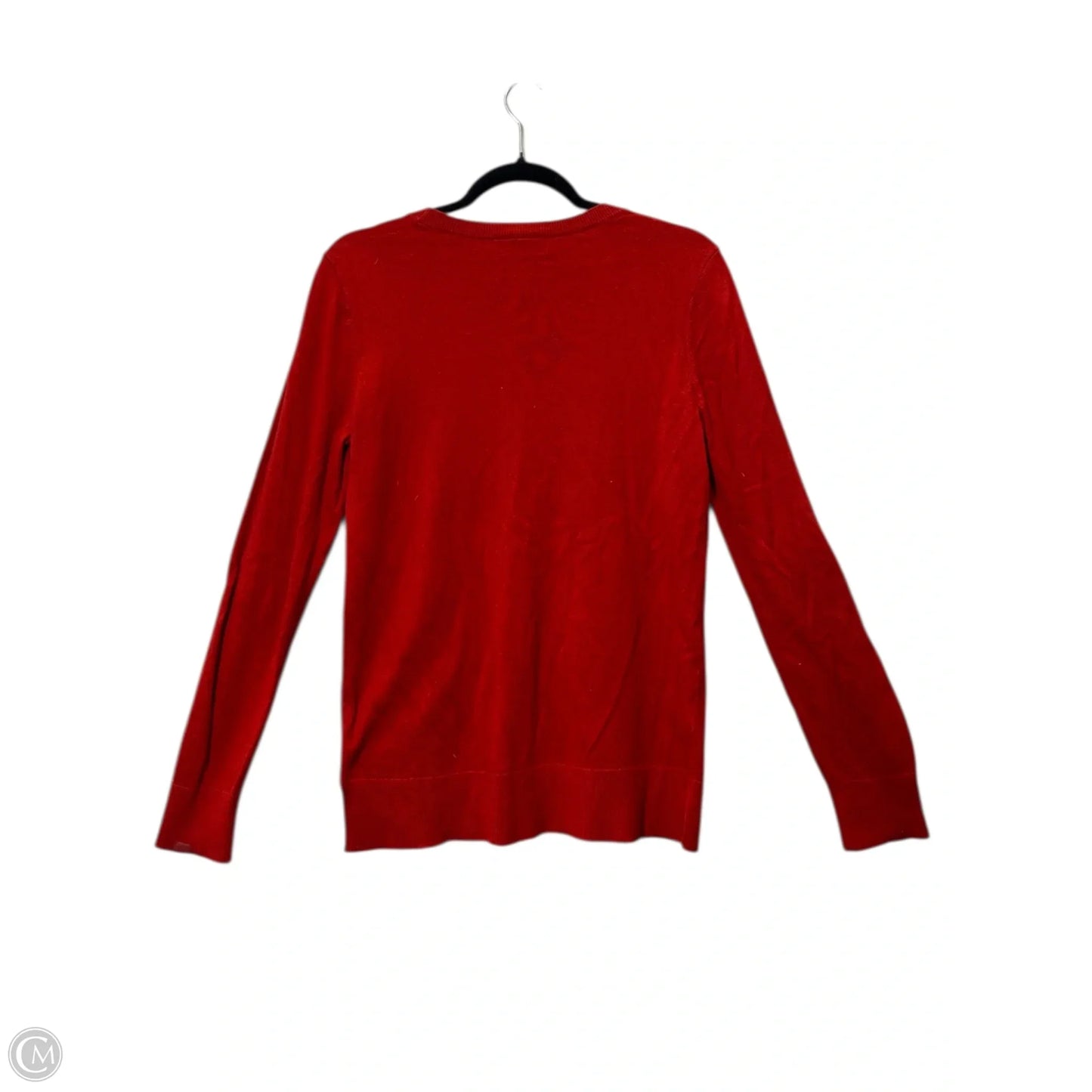 Top Long Sleeve By Loft In Red, Size: M
