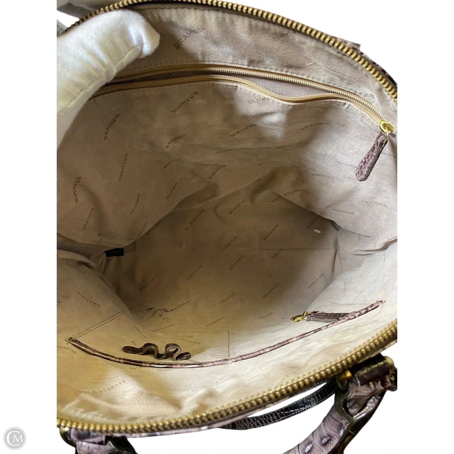 Handbag Designer By Brahmin, Size: Large