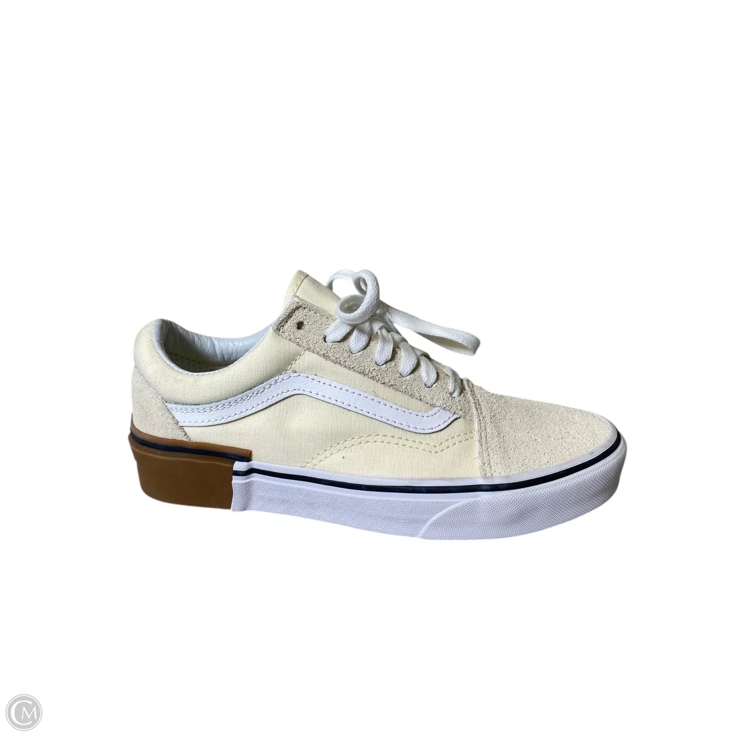 Shoes Sneakers By Vans In Cream, Size: 7