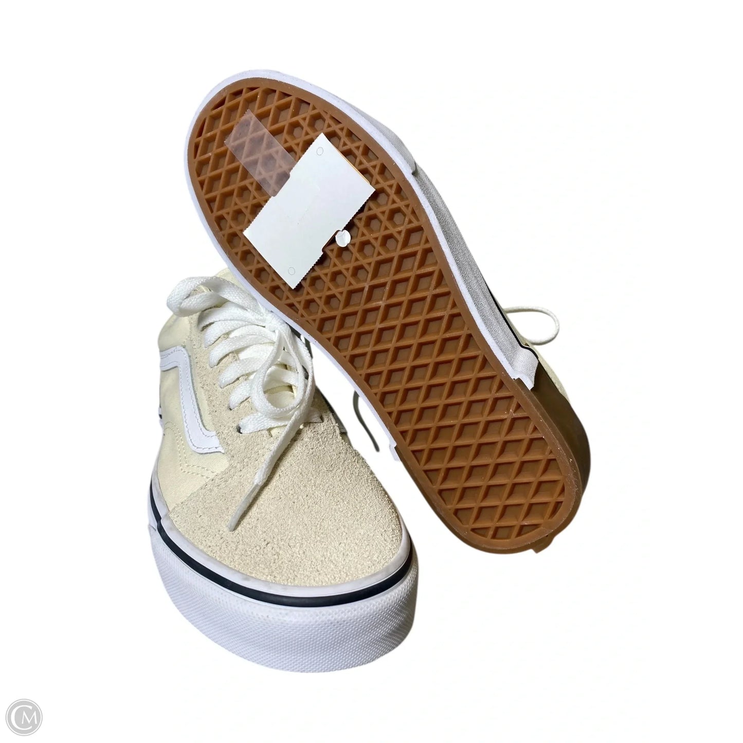 Shoes Sneakers By Vans In Cream, Size: 7