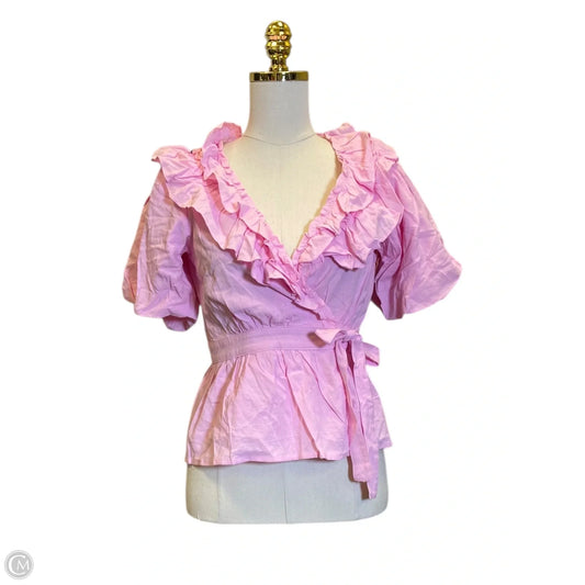 Top Short Sleeve By Entro In Pink, Size: S