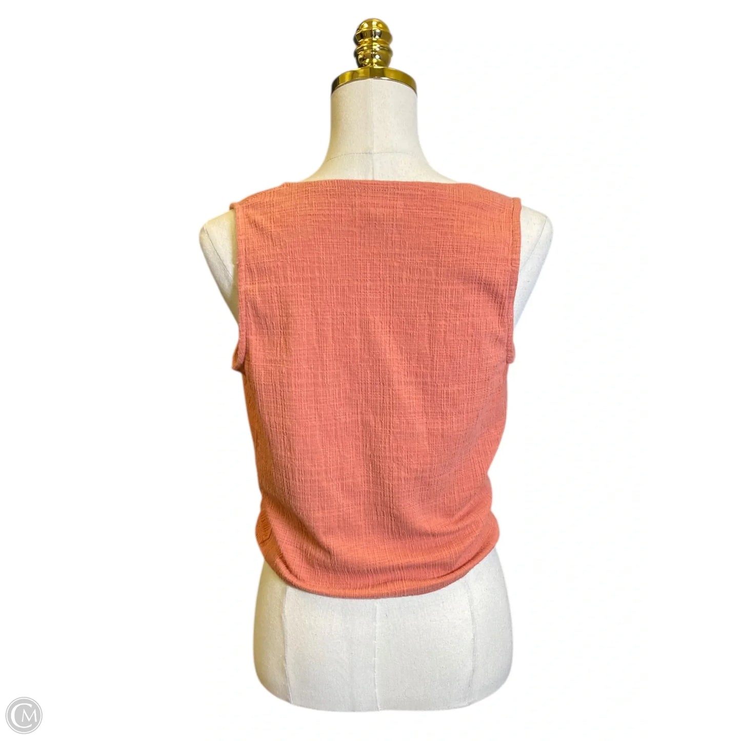Top Sleeveless By Madewell In Peach, Size: Xs