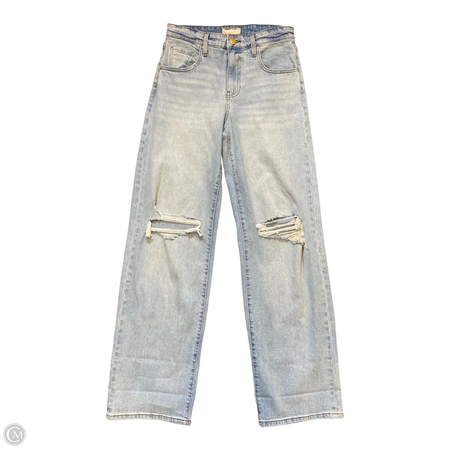 Jeans Wide Leg By Kut In Blue Denim, Size: 0