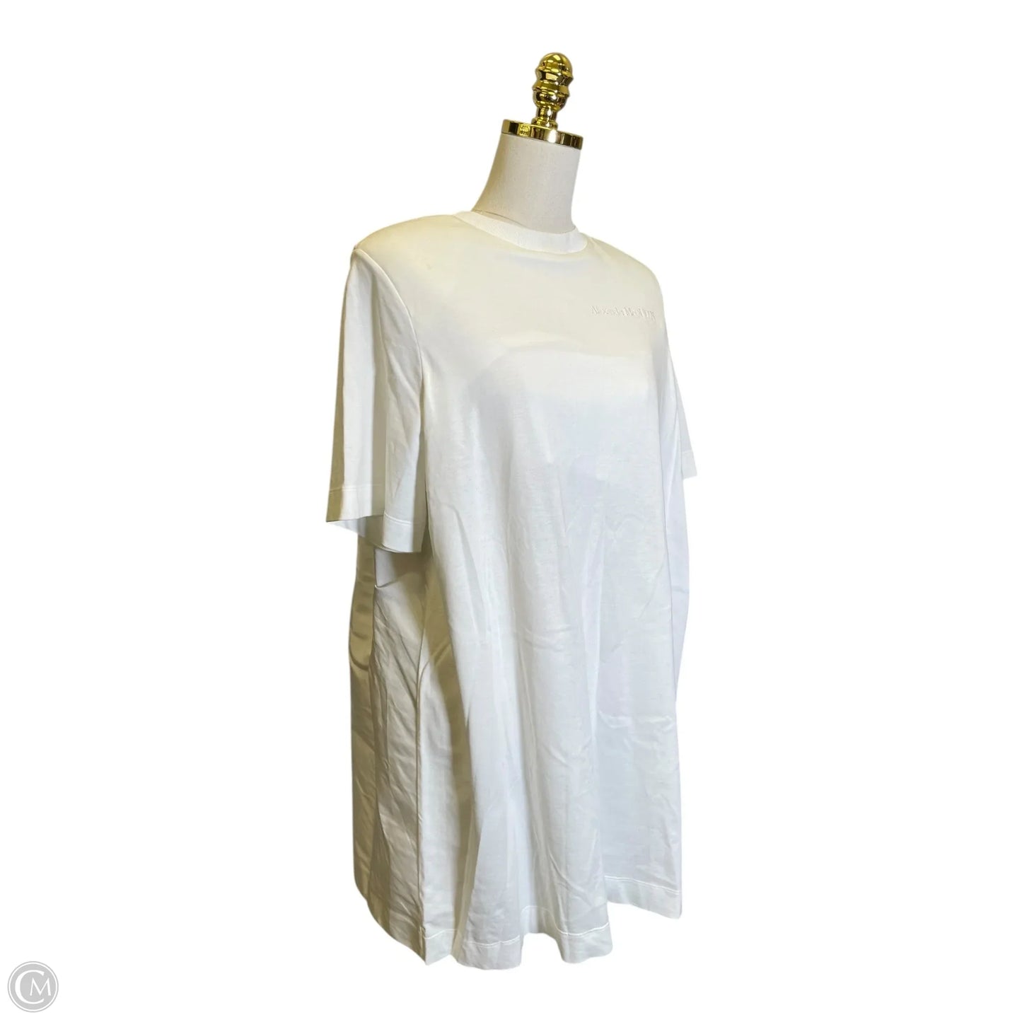 Dress Luxury Designer By Alexander Mcqueen In White, Size: L