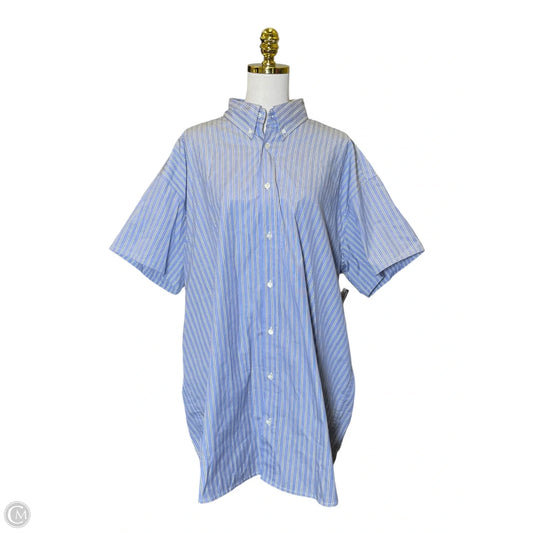 Top Short Sleeve Designer By Maison Margiela In Striped Pattern, Size: 1x