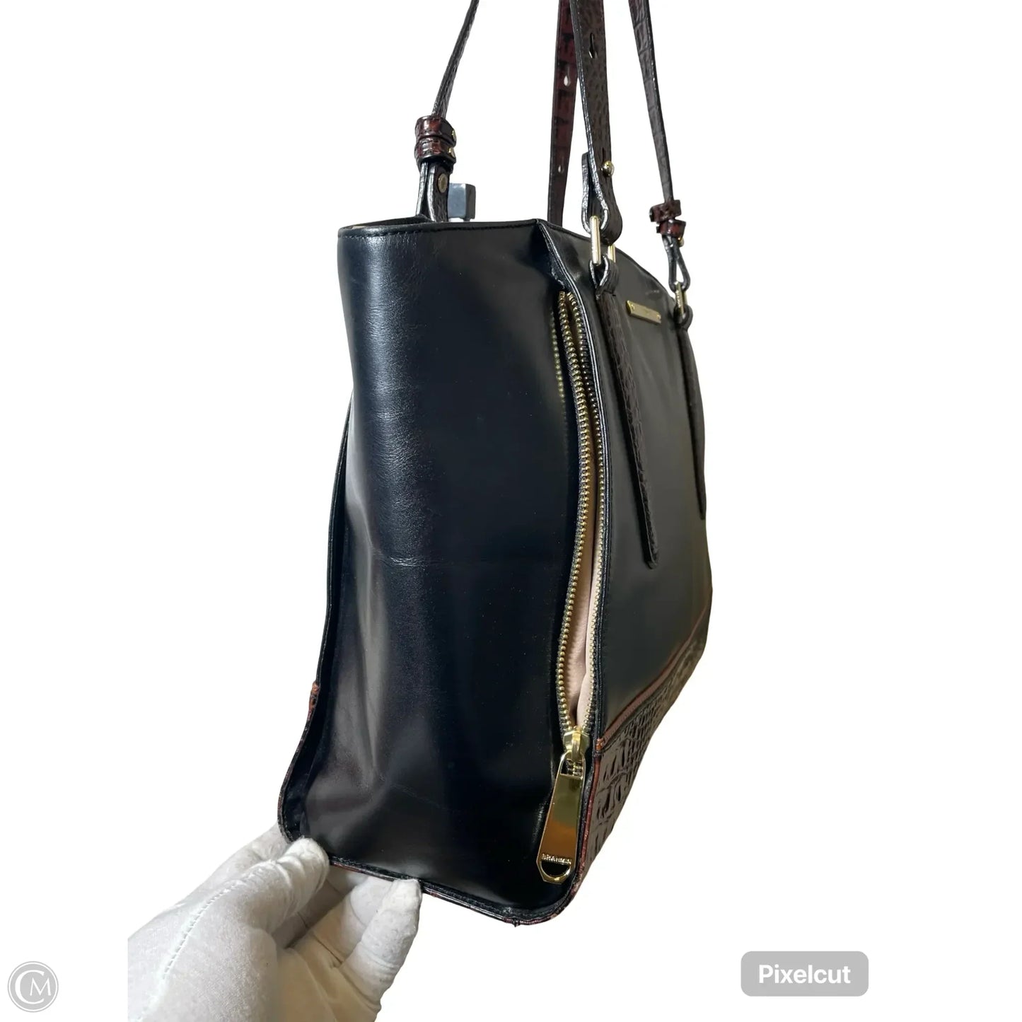 Handbag Designer By Brahmin, Size: Large