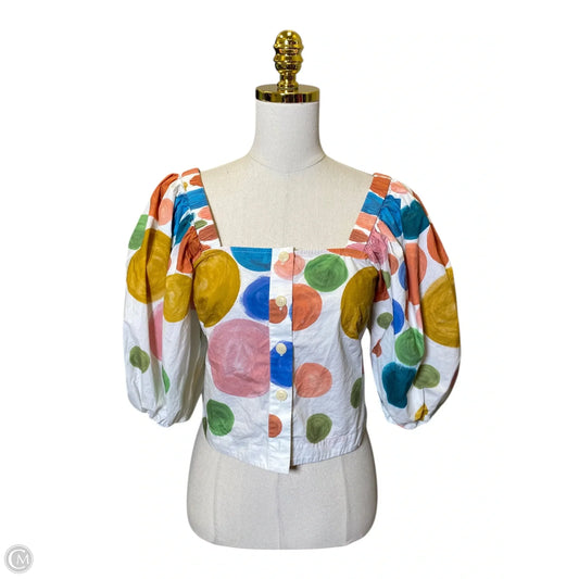 Top 3/4 Sleeve By Ted Baker In Multi-colored, Size: Xs
