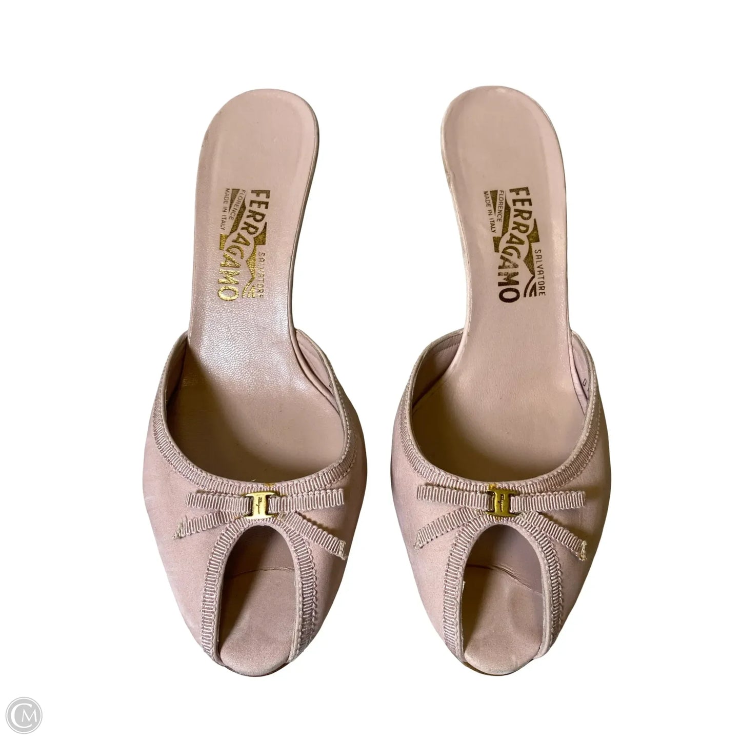 Shoes Luxury Designer By Ferragamo In Pink, Size: 9.5