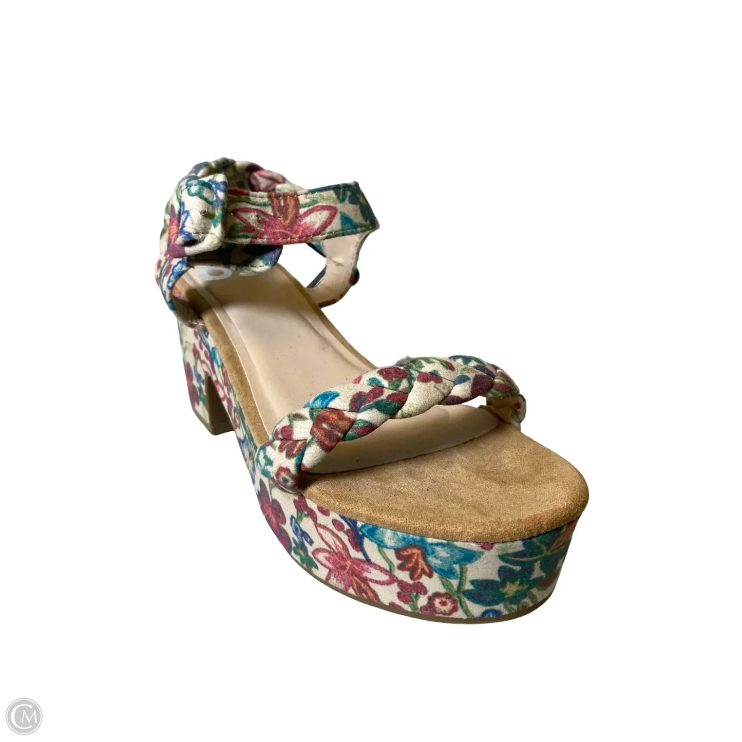 Shoes Heels Block By So In Floral Print, Size: 7