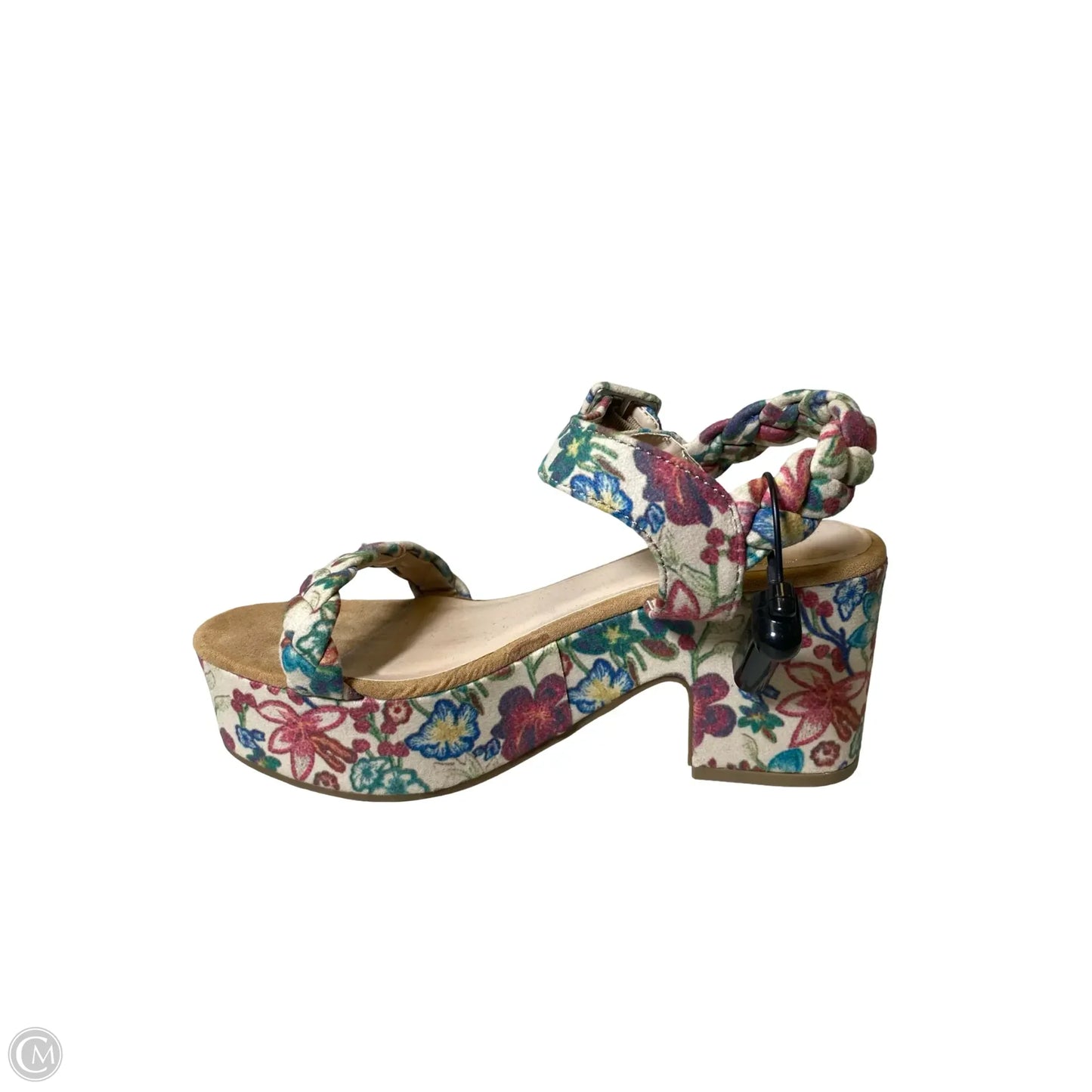 Shoes Heels Block By So In Floral Print, Size: 7