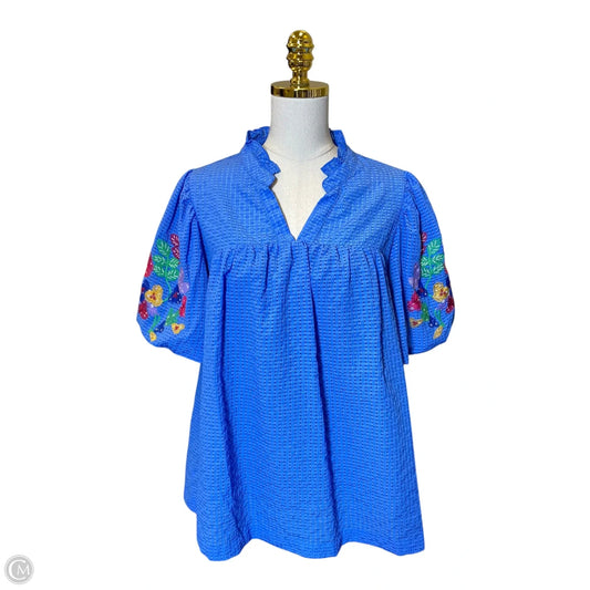 Top 3/4 Sleeve By Umgee In Multi-colored, Size: Xl