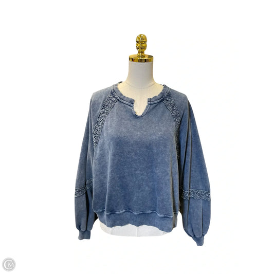 Sweatshirt Crewneck By Aerie In Blue, Size: S