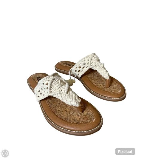 Sandals Flats By Lucky Brand In Cream, Size: 7.5