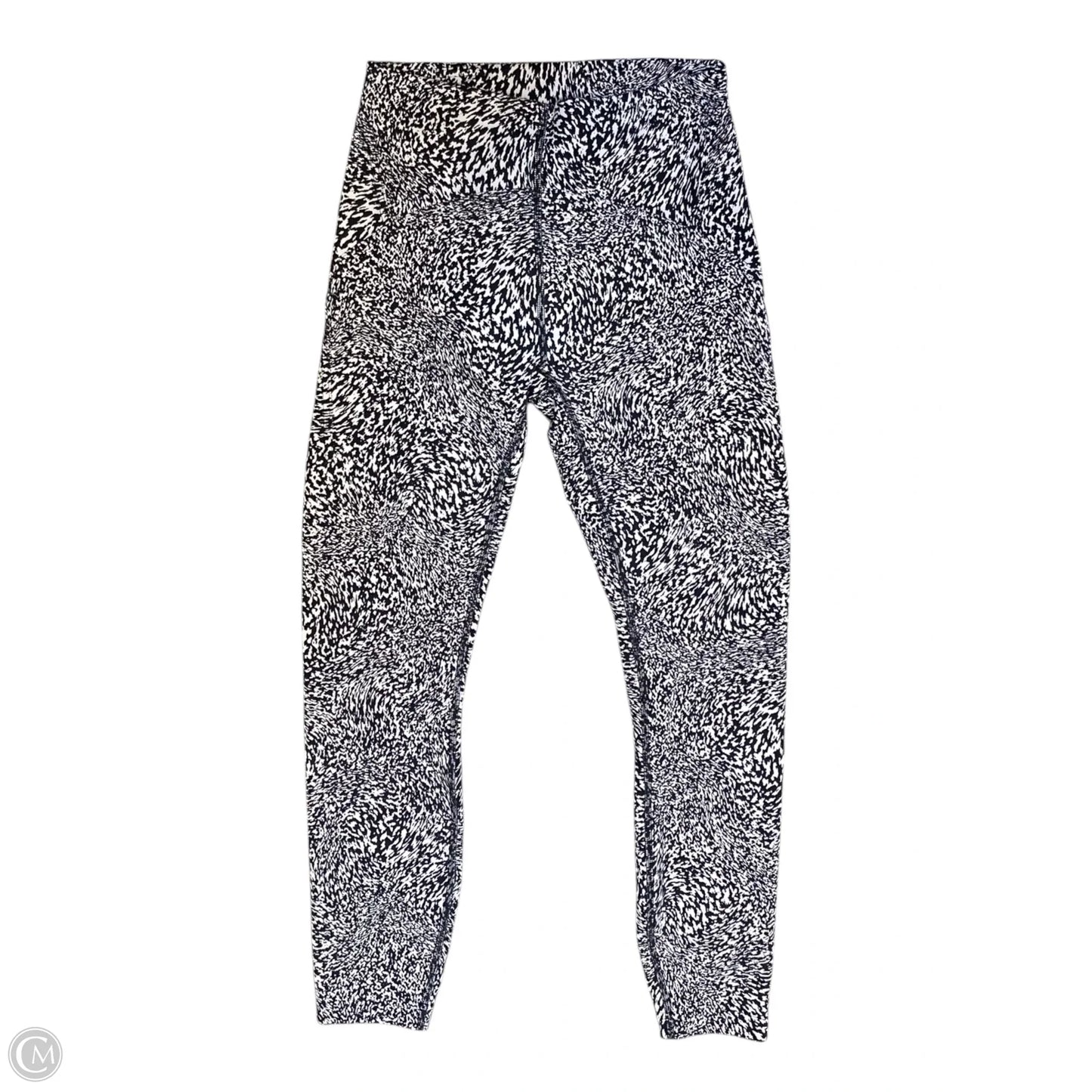 Athletic Leggings By Lululemon In Black & White, Size: 4