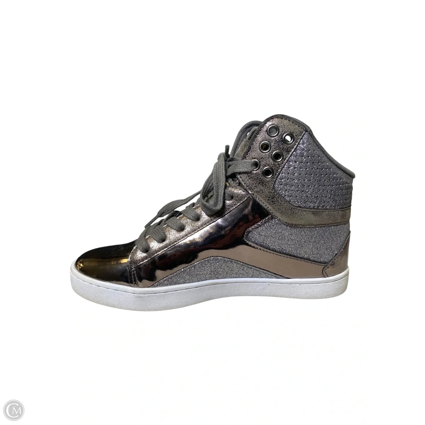 Shoes Sneakers By Clothes Mentor In Silver, Size: 8