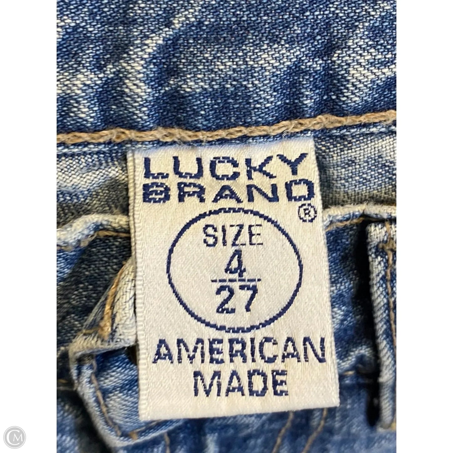 Jeans Straight By Lucky Brand In Blue Denim, Size: 4
