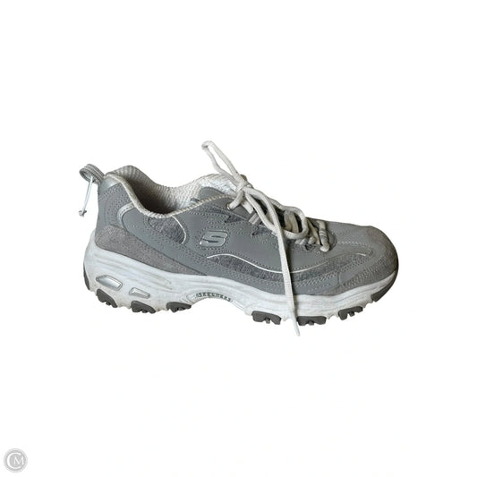 Shoes Athletic By Skechers In Grey, Size: 8
