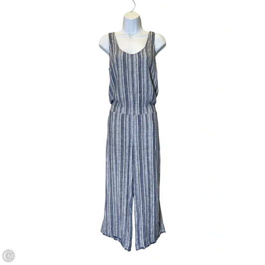 Jumpsuit By Cloth & Stone In Blue & White, Size: M
