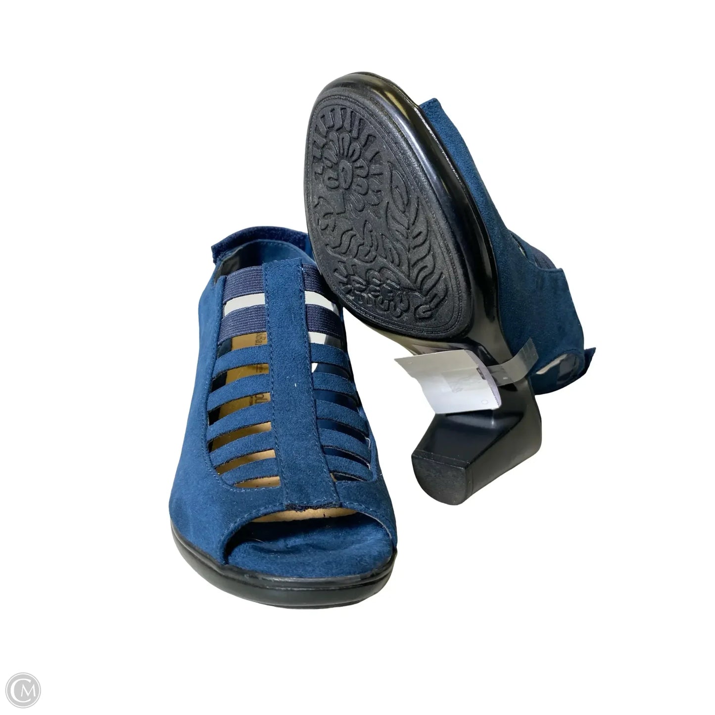 Shoes Heels Block By Croft And Barrow In Blue, Size: 6.5