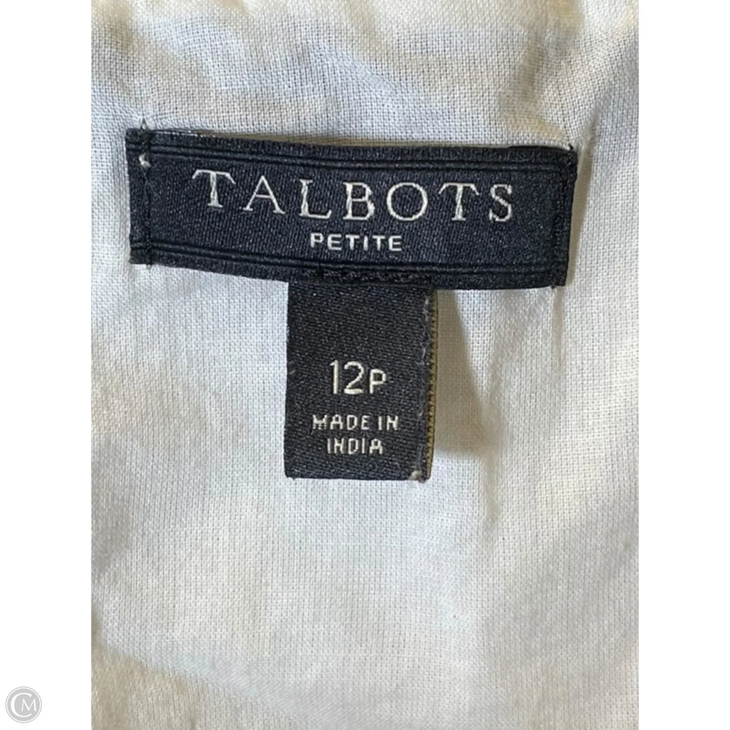 Dress Casual Midi By Talbots In Black & White, Size: 12p