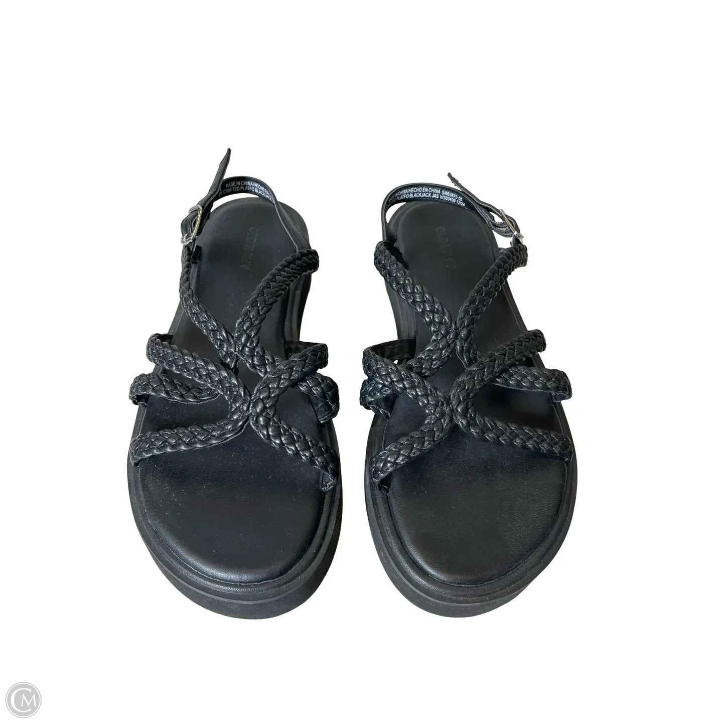 Sandals Flats By Old Navy In Black, Size: 8