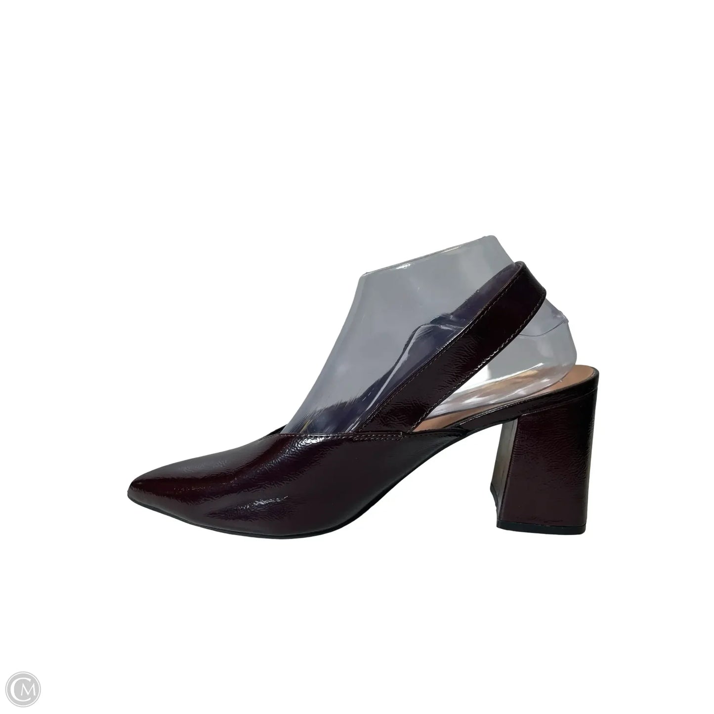 Shoes Heels Block By Old Navy In Maroon, Size: 8.5