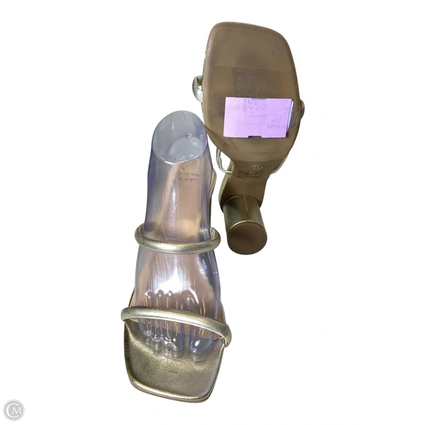 Shoes Heels Block By A New Day In Gold, Size: 9.5