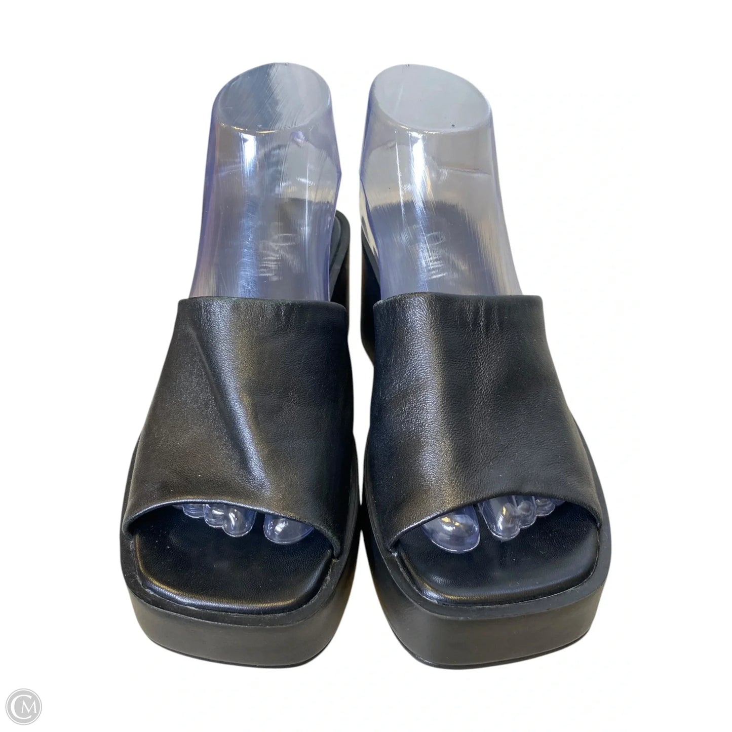 Shoes Heels Wedge By Clothes Mentor In Black, Size: 6.5