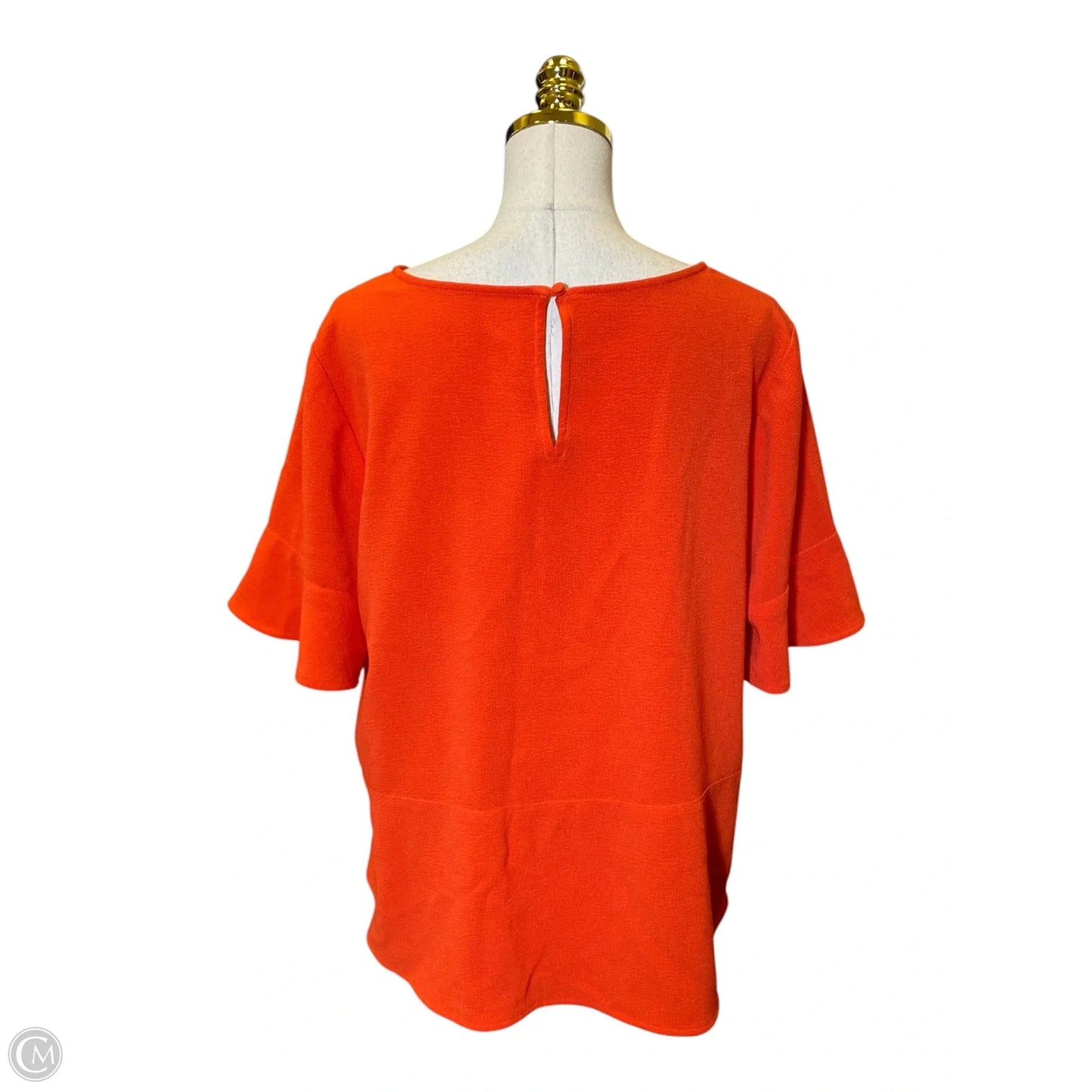 Top Short Sleeve By Clothes Mentor In Orange, Size: Xl